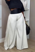 Women's Vertical Casual Wide Leg Pants