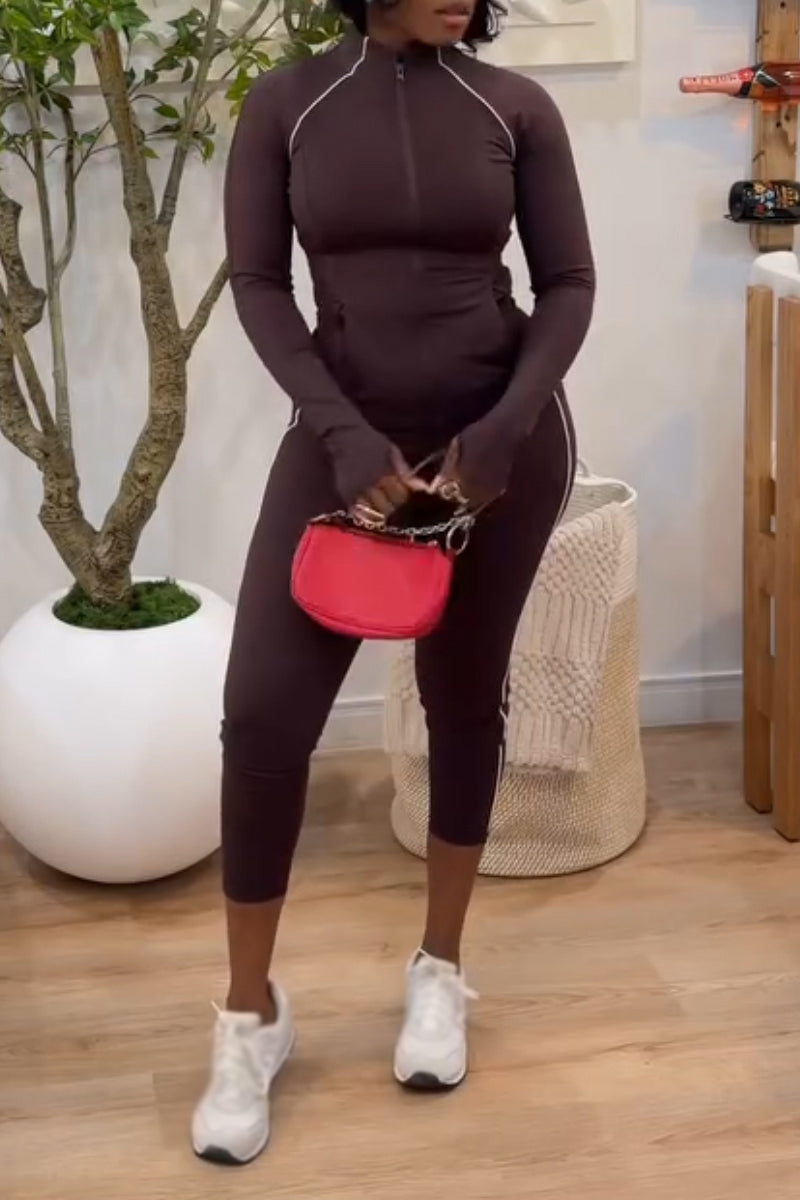 Women's Sports and Leisure Style Three Piece Set