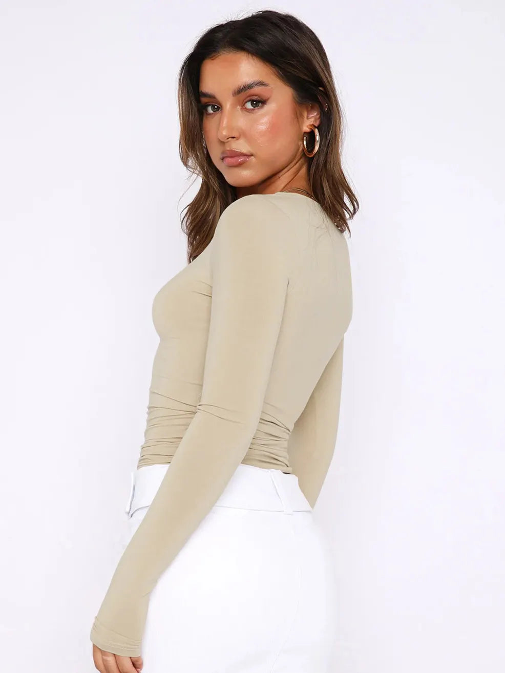 Casual Comfortable Breathable Stretch Long Sleeve Top