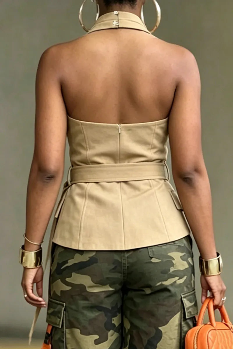 Women's Urban Crisscross Halter Top or Camo Shorts