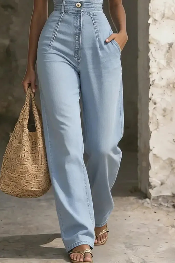 Hot Selling Women's Casual Washed Jumpsuit