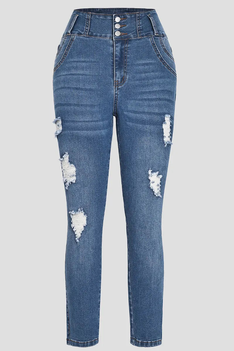 Women's Casual High-Waist Butt-Lifting Jeans