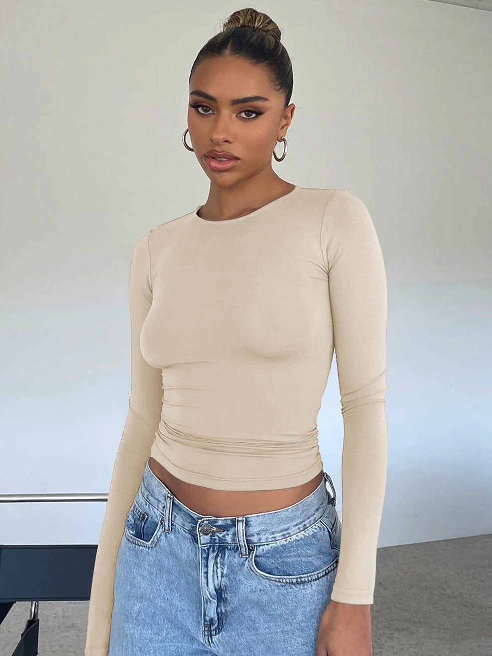 Casual Comfortable Breathable Stretch Long Sleeve Top