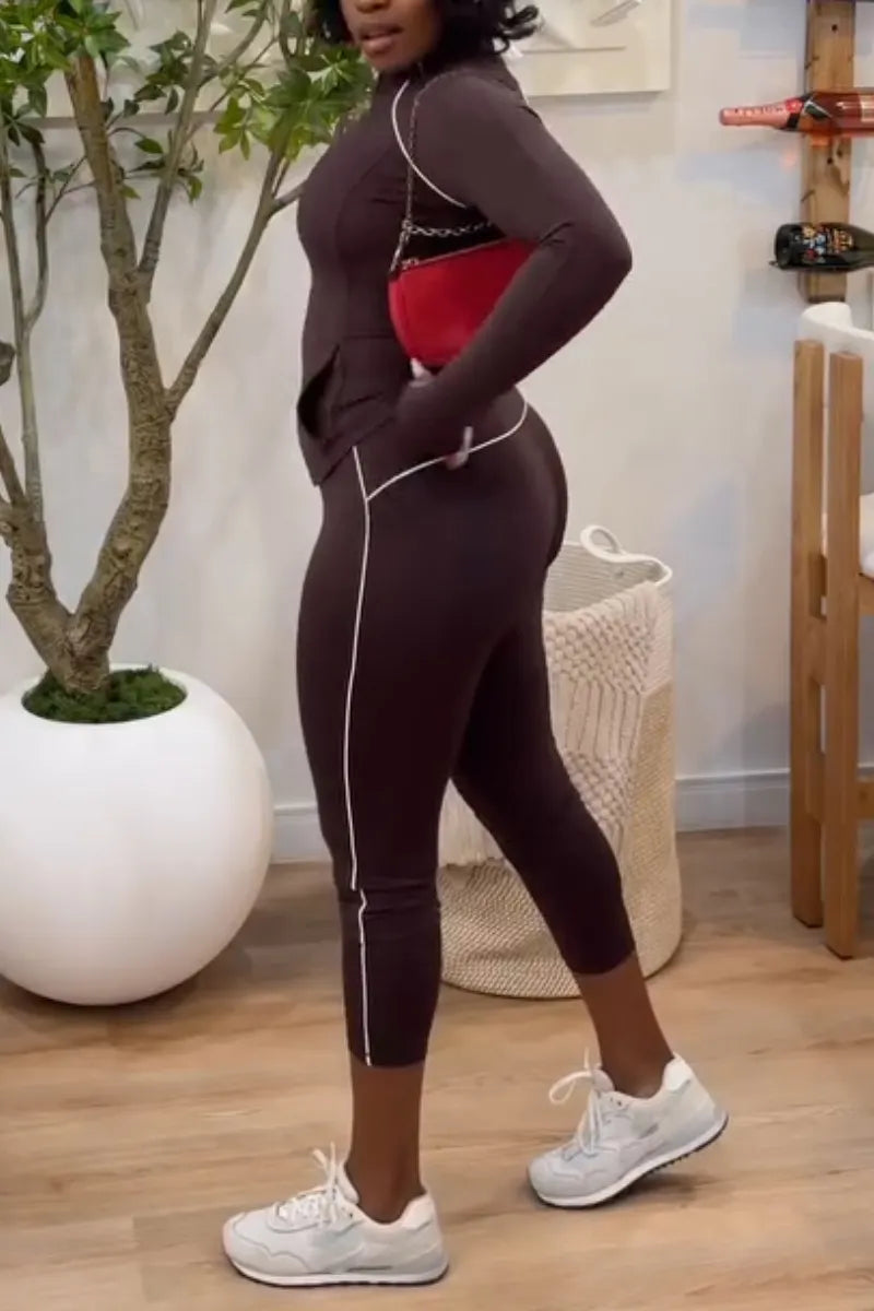 Women's Sports and Leisure Style Three Piece Set