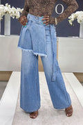 Women's Bestseller Casual Double Waist Trim Jeans
