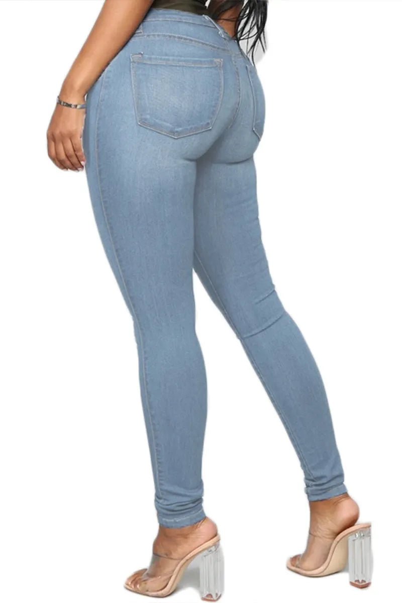 Women's Casual Versatile Slim Fit Jeans